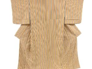 縞模様単衣小紋着物